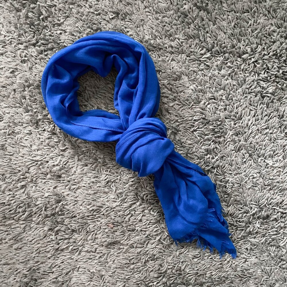 Express blue scarf
